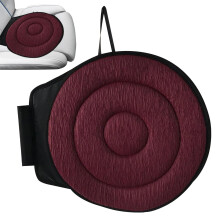 Rotating Seat Cushion Car Seat Swivel For Elderly Breathable AntiSlip 360 Degree Rotation Portable Disc Pad Wine Red
