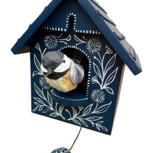 Whimsically Kinetics Vogelhaus-Wandkunst-Dekoration mit-STYLE9