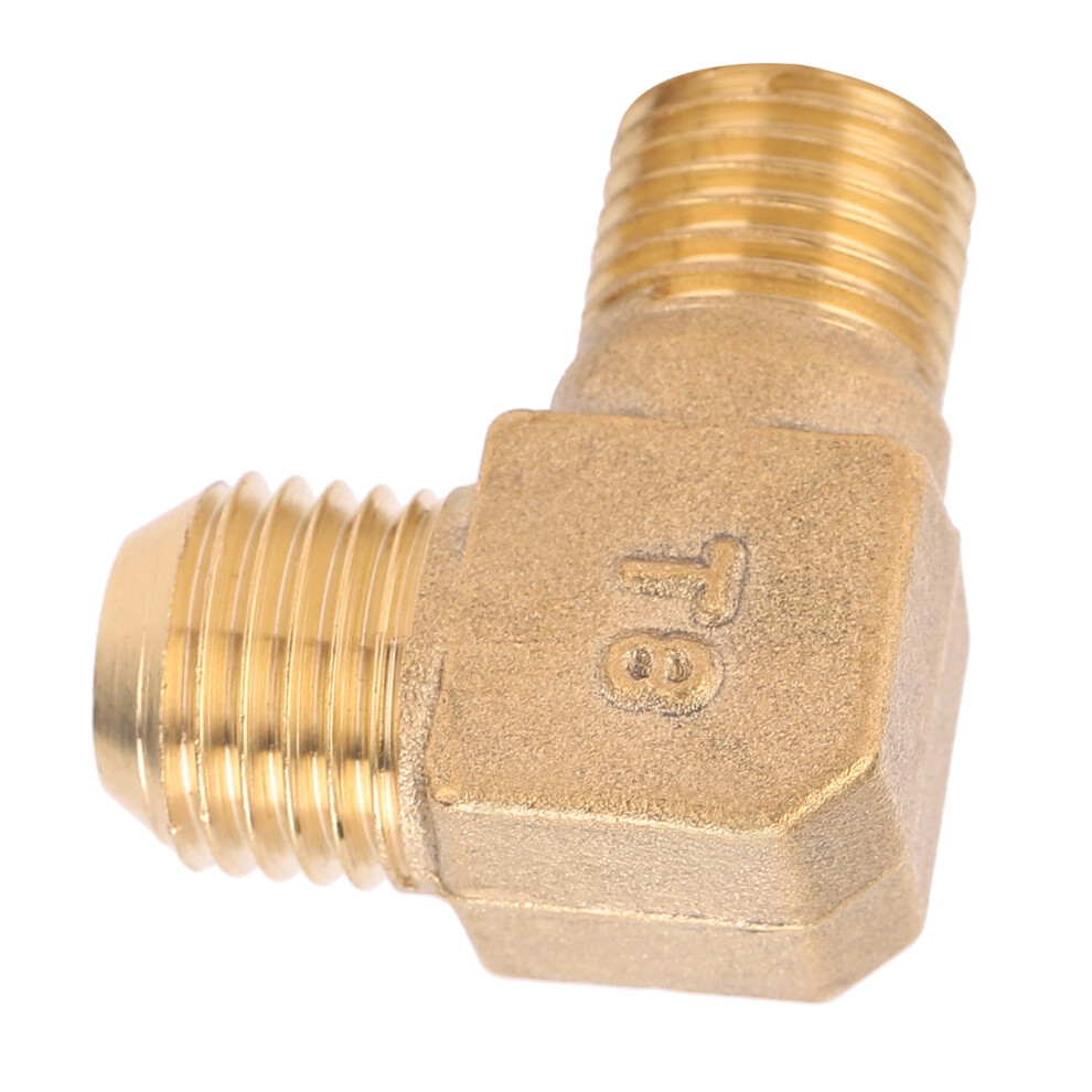 Brass Air Compressor 90 Elbow Adapter 13 X 14Mm Threaded Connection Fitting 8471378628561