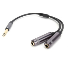 Îmbunătățitor de echipamente audio: Microfon splitter în Y pentru microfoane lavalieră, sunet echilibrat și suport puternic, rezistență la
