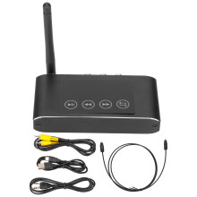 Bluetooth-sender/modtager/lydadapter til hjemmestereo med optisk RCA AUX NFC AptX-LL, Bluetooth 5.0-adapter til TV-bilforstærker med koaksial