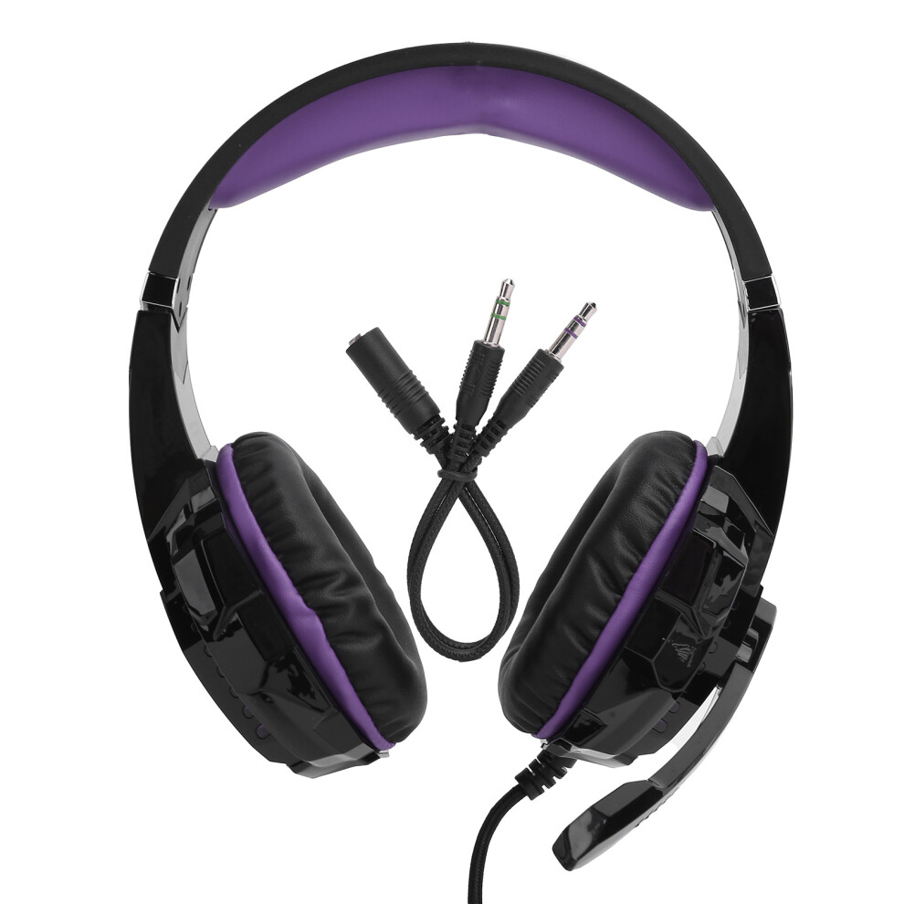 Gaming Headset For Ps4 Xbox, 50Mm Speakers With Comfortable Design, Led Illuminated Ear Cups For An Immersive Experience Light 9176269354091