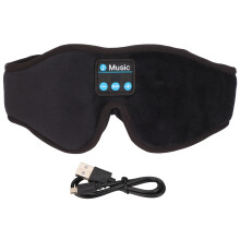 Sleep Mask with Bluetooth Headphones, 3D Contoured Shape Provides Ultimate Comfort for Side Sleepers, Ultra-Soft Velvet Material Ensures Skin-Friendly