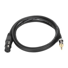 Mini XLR Female Jack To Xlr Male 3Pin Cables, High-Quality Pvc Jacket For Heavy-Duty Construction