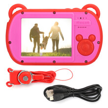 Creatieve kindercamera, speelgoedfotografie met dubbele lens en HD-foto's, perfect verjaardagscadeau voor kinderen van 3-12 jaar, digitale zoom en