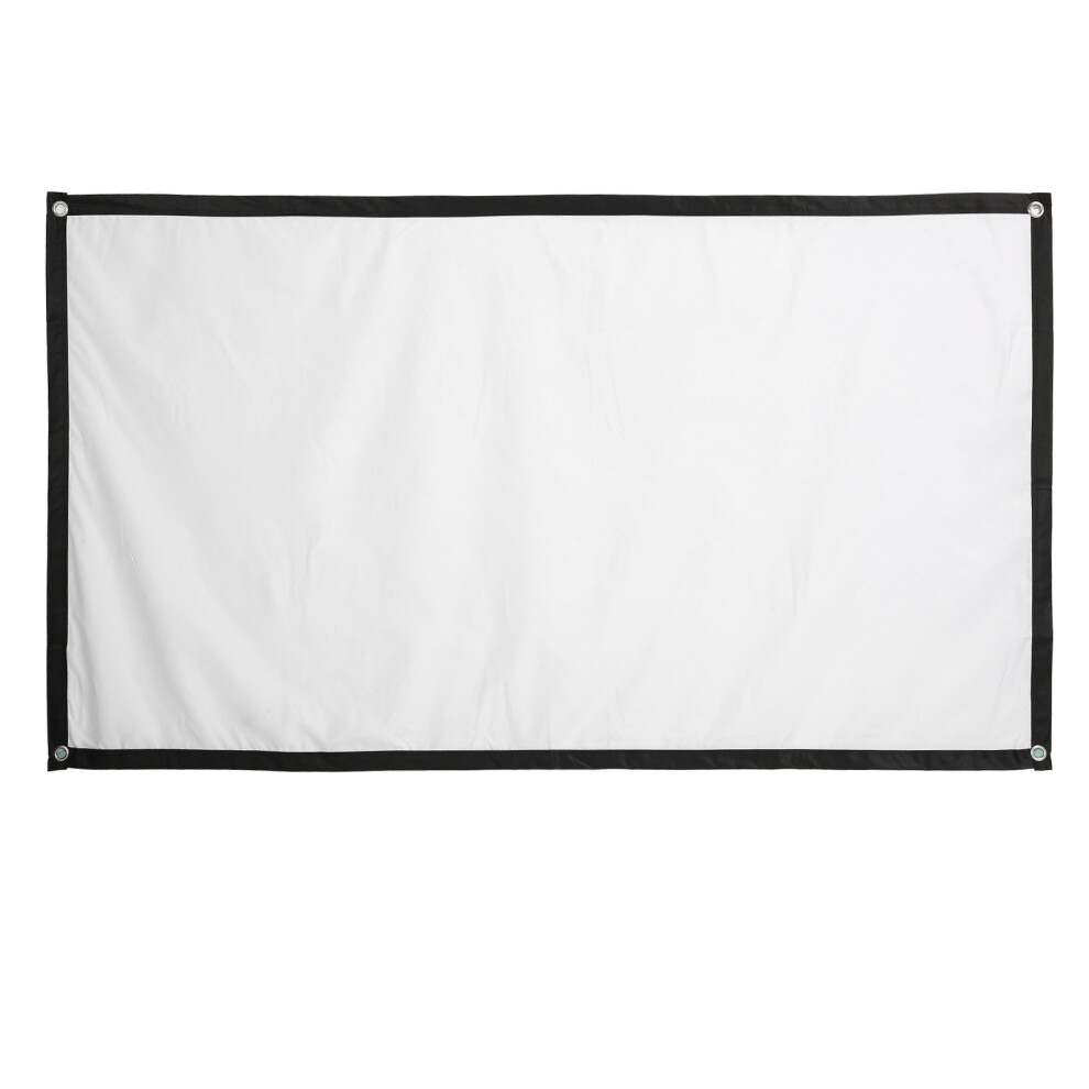 Hd Projector Screen For Home Theater, Foldable Wall Mount Outdoor Indoor Film Movie Projection Screen With 180 Degree Viewing Angle, Portable And Fold 9012494151886