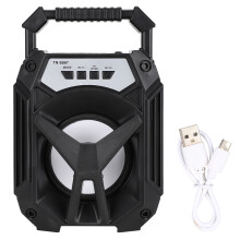 Cainteoir Cóisire Gan Sreang Cúil le hÉifeachtaí Solais LED Bluetooth5.0 Sliotán Micrea SD Port USB Leideanna Gutha Láimhseáil Iompair Gríl