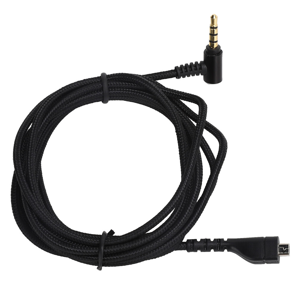 Gaming Headset Replacement Audio Cable, Experience Unmatched Sound Clarity, Oxygen Free Copper Core, Plated Connector, Tangle-Free Nylon Gold 9773935276185