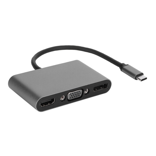 Προσαρμογέας πολλαπλών θυρών για συσκευές USB Type C, έξοδος βίντεο 4K HDTV VGA με θύρα 1
