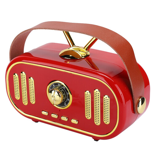 Ρετρό ηχείο bluetooth vintage ασύρματο ραδιόφωνο, κλασικό ρετρό σχεδιασμό δυνατός ήχος 1