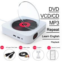 Multifunctional CD Player With Bluetooth Built In HiFi Speakers And Remote Control FM Radio AUX Input Output Portable Design For Home Desktop Use