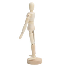 Holz-Schaufensterpuppe 21,7 cm verstellbares menschliches Zeichenmodell für Heimdekoration