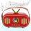 Ρετρό ηχείο bluetooth vintage ασύρματο ραδιόφωνο, κλασικό ρετρό σχεδιασμό δυνατό ήχο 5