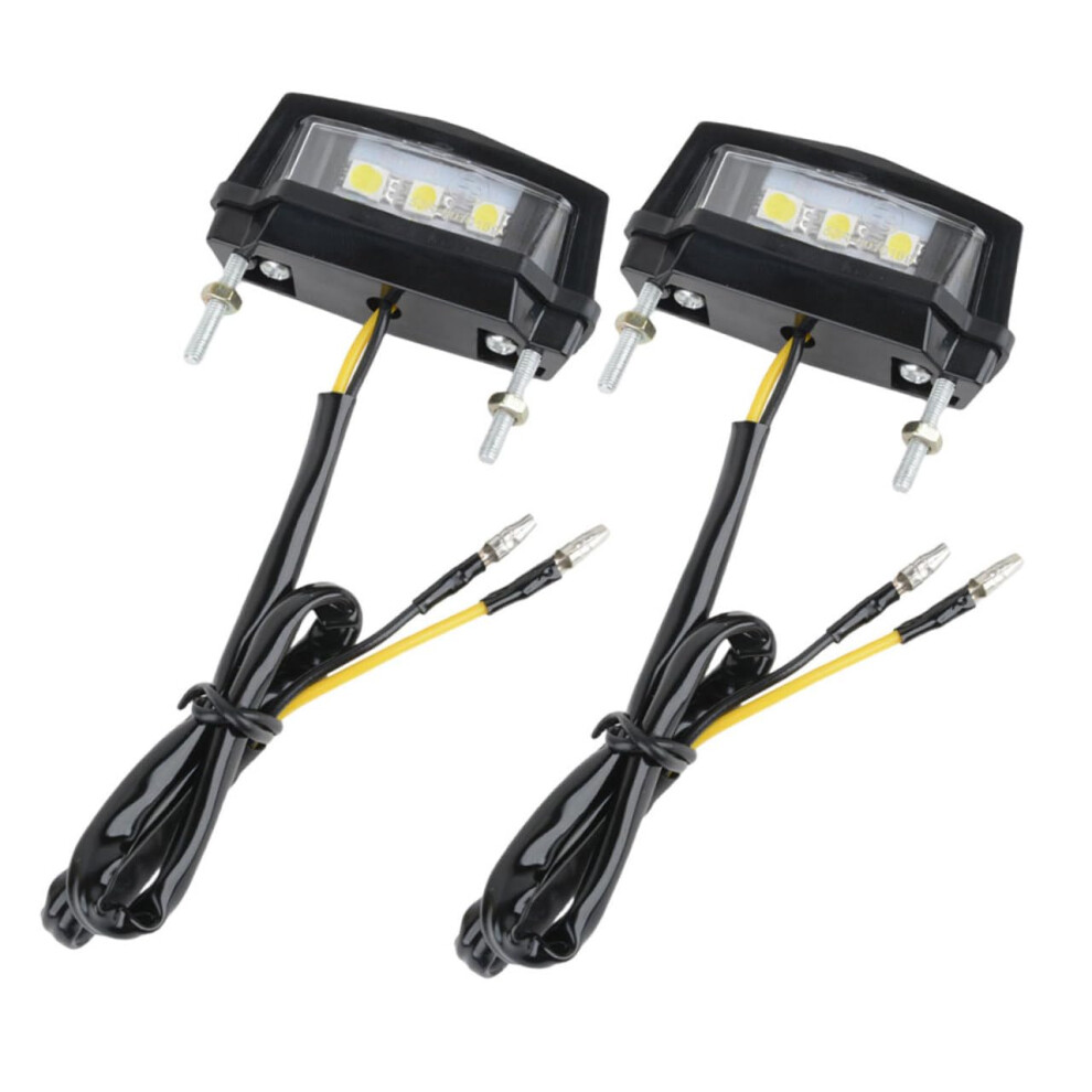 2Pcs Led License Plate For Motorcycle Truck Trailer, Waterproof, Easy Install, Bright Illumination Light 9347817501308