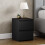 Vida Designs (Black) Denver 2 Drawer Bedside Chest Side End Cabinet 1