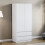 Vida Designs (White) Denver 2 Door 2 Drawer Wardrobe Bedroom Storage 1
