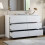 Vida Designs (White) Denver 6 Drawer Chest Wide Bedroom Clothes Storage 6