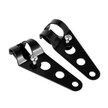 Fog Light Bracket Universal Motorcycle Clamp 35mm43mm Fork Tube Fits Honda Kawasaki Harley KZ1000 KZ1100 KZ550 KZ650 Small Black