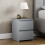 Vida Designs (Grey) Denver 2 Drawer Bedside Chest Side End Cabinet 1