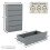 Vida Designs (Grey) Denver 5 Drawer Chest Garment Storage Bedroom Unit 1