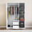 Vida Designs (White) Glinton 3 Door 2 Drawer Wardrobe Gloss Bedroom 5