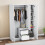 Vida Designs (White) Glinton 3 Door 2 Drawer Wardrobe Gloss Bedroom 4