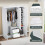 Vida Designs (White) Glinton 3 Door 2 Drawer Wardrobe Gloss Bedroom 7