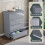 Vida Designs (Grey) Glinton Modern 4 Drawer Chest Bedroom Home Storage 6