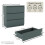 Vida Designs (Jasper Green) Denver 3 Drawer Bedside Cabinet Storage Chest 2