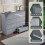 Vida Designs (Grey) Glinton Modern 8 Drawer Chest Bedroom Home Storage 10