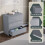 Vida Designs (Grey) Glinton Modern 3 Drawer Chest Bedroom Home Storage 5