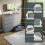 Vida Designs (Grey) Denver 8 Drawer Wide Chest Bedroom Storage Unit 7