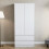 Vida Designs (White) Denver 2 Door 2 Drawer Wardrobe Bedroom Storage 6