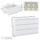 Vida Designs (White) Denver 6 Drawer Chest Wide Bedroom Clothes Storage 2