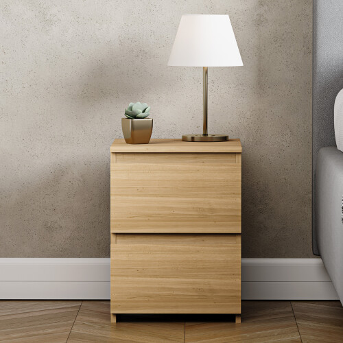 Vida Designs (Pine) Denver 2 Drawer Bedside Chest Side End Cabinet 2