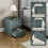 Vida Designs (Jasper Green) Denver 2 Drawer Bedside Chest Side End Cabinet 7
