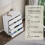 Vida Designs (White) Glinton Modern 4 Drawer Chest Bedroom Home Storage 4