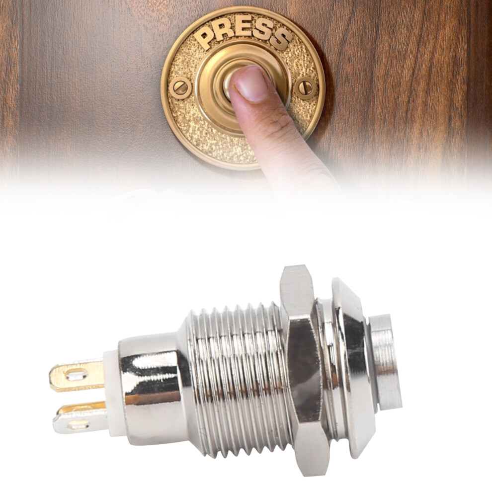 10Mm Waterproof Self-Locking Green Metal Push Button Switch 3V 9391378630977