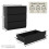 Vida Designs (Black) Denver 3 Drawer Bedside Cabinet Storage Chest 2