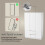 Vida Designs (White) Glinton 3 Door 2 Drawer Wardrobe Gloss Bedroom 8
