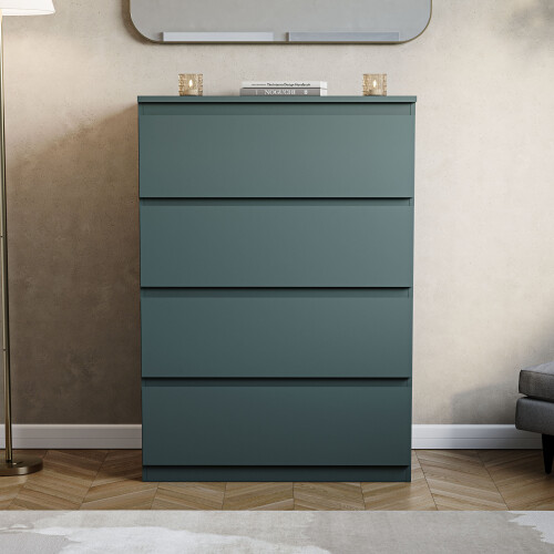 Vida Designs (Jasper Green) Denver 4 Drawer Chest Bedroom Storage Unit 2