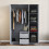 Vida Designs (Grey) Glinton 3 Door 2 Drawer Wardrobe Gloss Bedroom 5