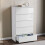 Vida Designs (White) Glinton Modern 5 Drawer Chest Bedroom Home Storage 5