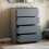 Vida Designs (Grey) Denver 4 Drawer Chest Bedroom Storage Unit 5