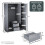 Vida Designs (Grey) Glinton 3 Door 2 Drawer Wardrobe Gloss Bedroom 2