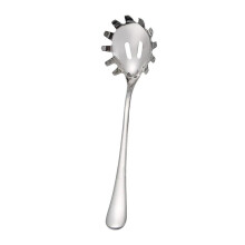 Stainless Steel Spaghetti Spoon with Ergonomic Grip, Dishwasher Safe Pasta Server Ladle Silver