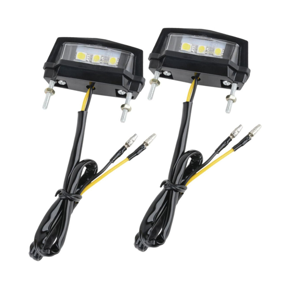 Led License Plate Lamp 2Pack, Universal Plastic Tail, Truck Motorcycle Trailer Compatible, Easy Install, Bright Light 9189345536564