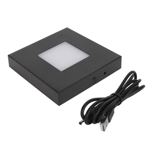 Artistic Display Solution, High Quality Abs Plastic Ensures Durability, Compact Size Base With Flat Top Surface, Multiple Lighting Modes Including Tou