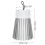 2000mAh Handheld Mosquito Zapper Light Gray White USB Charging Port 7