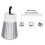 2000mAh Handheld Mosquito Zapper Light Gray White USB Charging Port 3